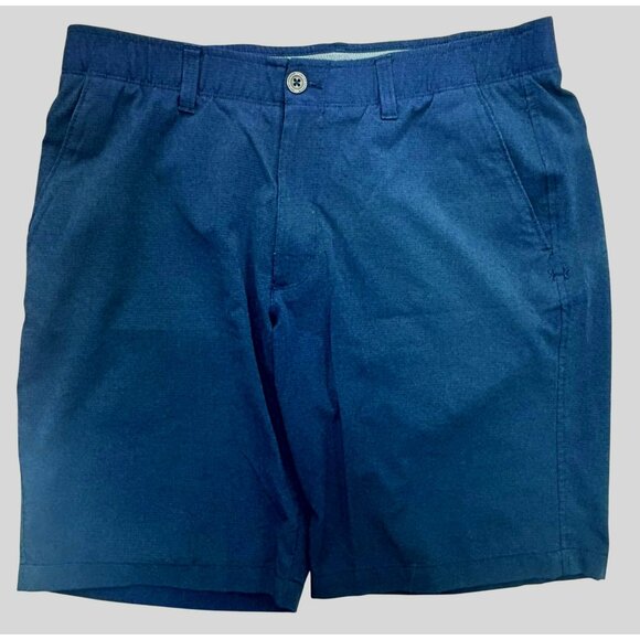 Under Armour Mens Navy Blue Loose Fit Lightweight Casual Wear Shorts 36 - Picture 1 of 5